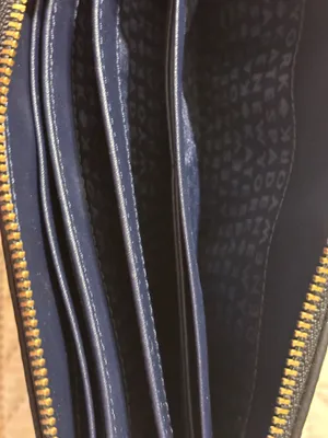 Kate Spade Wallet Leather Navy thumbnail 4