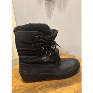 Sorel Women's Kaufman Canada Rubber Nylon Winter Felt Lined Snow Boots‎ Size 10 thumbnail 4