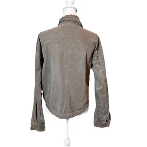 Z Supply Utility Jacket Large Olive Green‎ Button Front Cotton Blend Lightweight thumbnail 2