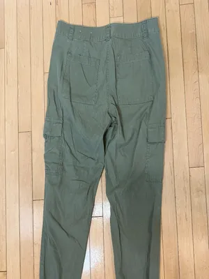 Loft Cotton Lyocell Cargo Jogger Green Size 6 thumbnail 8