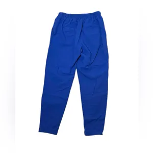 Bershka blue baggy pants pleated tapered‎ leg cuffed hem pullon Small thumbnail 5