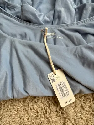 Aerie Smoothez Baby Blue Bodysuit NWT thumbnail 4