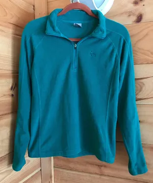 Nike GREEN ACG COLLAB QUARTER ZIP LOGO EMBROIDERED SWEATSHIRT TOP FLEECE thumbnail 1
