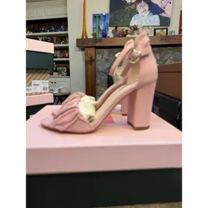 Kate Spade Mona Women's Size 6.5 Rococo‎ Pink Leather Ankle Strap Heels X7-1649 thumbnail 3