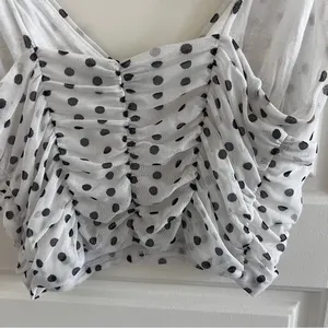 Urban Outfitters Black and White Polka Dot Camisole thumbnail 5