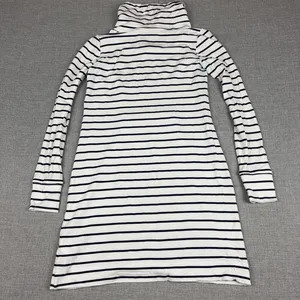 Lilly Pulitzer Hillary Popover Dress Womens XS Navy White Stripe Cowl Modal thumbnail 10