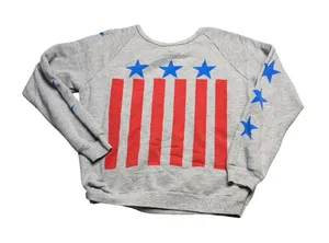 ✨🇺🇸 Wildfox Patriotic Stars & Stripes Sweatshirt Size L 🇺🇸✨‎ thumbnail 1