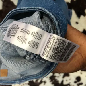 MOTHER The Minx Ruffled Denim Mini Skirt in Layover Jean Denim Asymmetrical Ruffles Pleats New w/o tag Sz 28 - Measurement in pics thumbnail 6