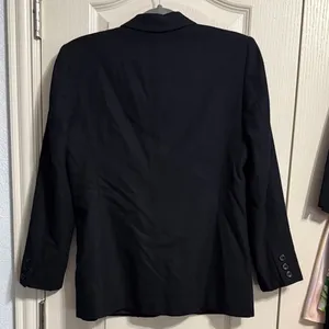Vintage‎ 80s Pendleton Black Virgin Wool Blazer Minimalist Business Career thumbnail 3