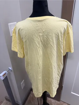 Life is Good Crusher-Lite T-Shirt Butter Yellow Short Sleeve Bee Scoop Neck XL thumbnail 4