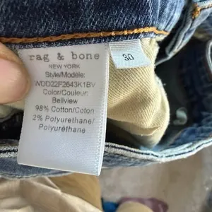 rag & bone Dre Low-Rise Slim Boyfriend Jeans Size 30 thumbnail 7