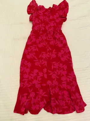 Floral Maxi Dress Red thumbnail 2