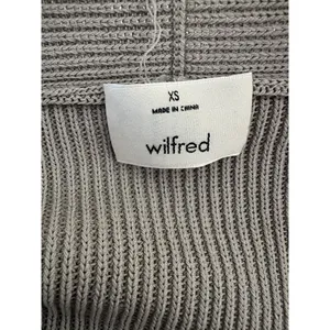 Wilfred Aritzia Womens Cardigan XS Gray Knit Open Front Sweater thumbnail 6