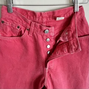 Vintage Women's Levi's Red Button Fly Made In USA Cotton Size 7M Rare Retro 90s thumbnail 5