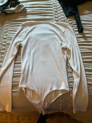 Abercrombie White Henley Bodysuit thumbnail 5