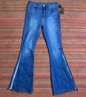 New Articles Of Society Bell Bottoms Flare Wide Leg Jeans thumbnail 1
