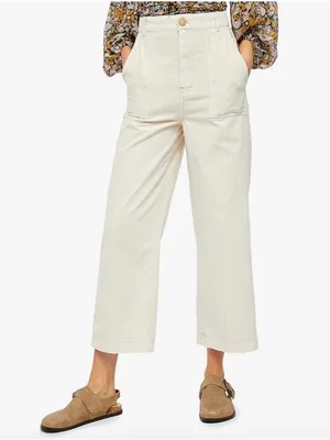 Free People Sunday Skies Wide Leg Pants in Cream Size 4 thumbnail 2