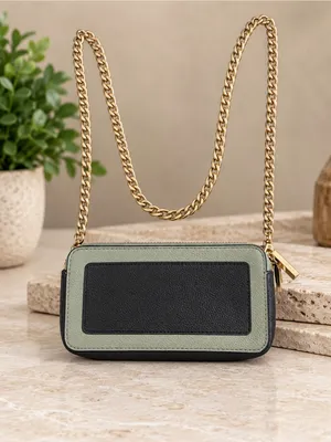 Kate Spade New York Margaux Double Zip Mini Crossbody Sage Green Chain Strap thumbnail 3