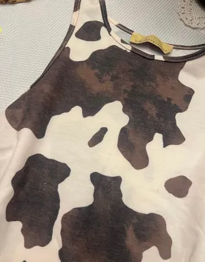 Boutique Cow Print Tank thumbnail 2