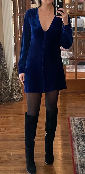 Lulus Velvet Dress thumbnail 1