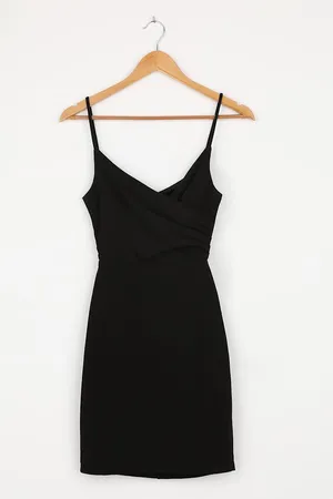New Lulus Sultry Factor black cutout bodycon mini dress Size XS MSRP $58 thumbnail 5