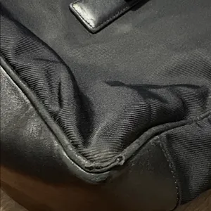 Coach Classic K1K 7434 Vintage Black Twill & Leather Carryall Bag thumbnail 9