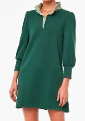 Tuckernuck‎ Pomander Place Charlotte Terry Dress Ruffle Neck Long-Sleeve Polo thumbnail 1