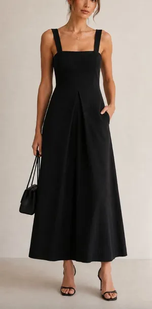 Reformation Alivia Maxi Dress Black S thumbnail 1