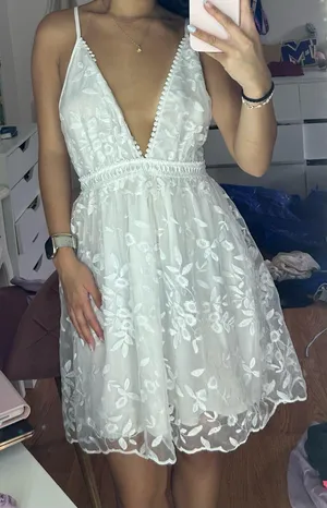 Floral dress White thumbnail 1