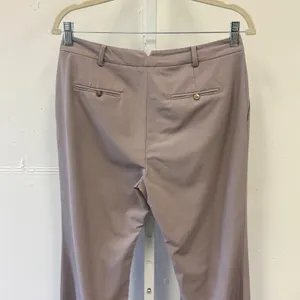 Ann Taylor Mauve Taupe Wool Blend Straight Leg Dress Pants Size 4 Career Classic thumbnail 5