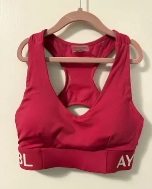 AYBL Pink Sports Bra thumbnail 1