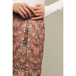 Anthropologie MAEVE Rosie Floral‎ Skirt Pleated Metallic Brocade Pockets Small thumbnail 6