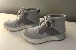Sorel Green and Gray High-Top Sneakers thumbnail 2