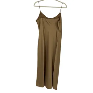 J Crew Gwyneth Slip Dress Brown Luster Charmeuse Cowl Neck thumbnail 2