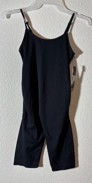 Cotton Candy NWT Jrs Size S/M Black Bodysuit Pull-On One-Piece Spaghetti Straps thumbnail 1