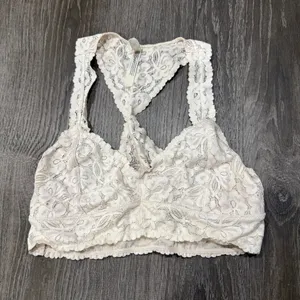 Free People Light Pink Galloon Lace Racerback Bralette thumbnail 3