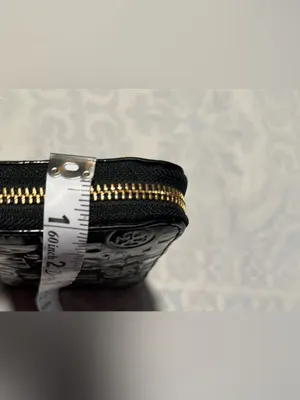 Tory Burch Black Patent Embossed Zip Around Wallet thumbnail 11