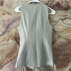 Commense Button Split Sleeveless Pants Set size Medium Gray thumbnail 4