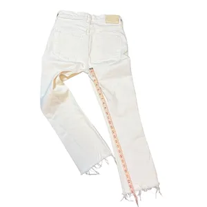 Citizens of Humanity Premium Vintage White High Rise Crop Raw Hem Jeans Size 25 thumbnail 2