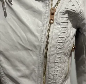 Blank NYC "On The Rocks" Light Gray Faux Leather Jacket thumbnail 8