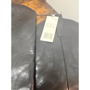 Black Heeled Western‎ Style Boots Size 11 thumbnail 4