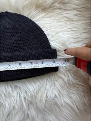 ASOS DESIGN Black Knit Beanie Hat - One Size thumbnail 3