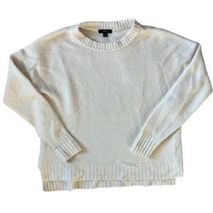 J. Crew Crewneck Sweater Sz S Super Soft Oversized Pullover Wool Alpaca Cream thumbnail 1
