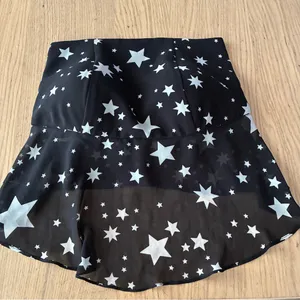 Lovers + Friends Star Print Flowy Silhouette Sheer Hem Strapless Top XS thumbnail 5