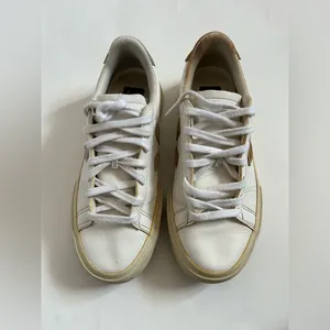 Veja campo chromefree leather sneakers white/almond sz 8 thumbnail 2