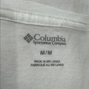 Columbia Lookout Ridge Short Sleeve Tee White Red Camping Graphic size M thumbnail 7