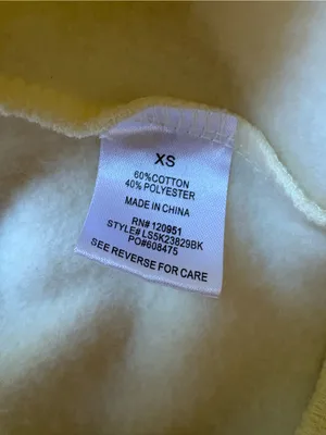 Olive + Oak Butter Yellow Fleece Sweatshirt XS Notch Neck Pullover thumbnail 7