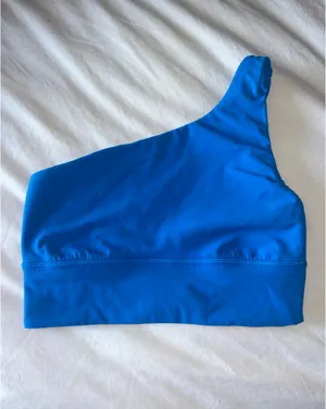 Lululemon Poolside Blue Asymmetrical Bra thumbnail 6