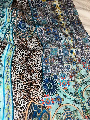 Rhea embellished resort-wear kaftan maxi dress Size S/M. thumbnail 10