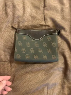 DB Patterned Canvas pouch thumbnail 2